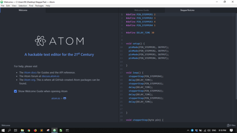 atom for mac open an .html doc in bro