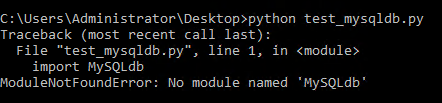 mysqldb python 3 install