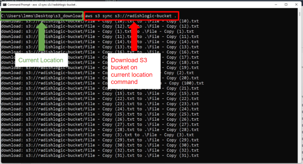 How To Download All Files In An S3 Bucket Using AWS CLI Radish Logic